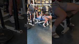 First Time Hitting 225 Bench INSANE [upl. by Elnora]