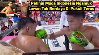 Baku Hantam Ganas🥊 Petinju Muda Indonesia Vs Petinju Thailand [upl. by Vander32]