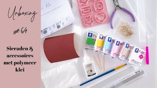 64 Sieraden en accessoires van polymeer klei  DIY BOX Aug 2024  Unboxing [upl. by Miko]