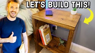 Simple Wood Nightstands  DIY [upl. by Meeharb581]