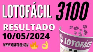 🍀 Resultado Lotofácil 3100 [upl. by Vento]