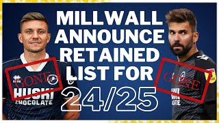 MILLWALL RETAINED LIST 202425  “WHAT’S THE POINT IN THE ACADEMY millwall millwallfc efl [upl. by Osyth]