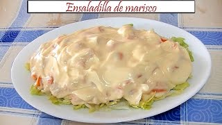 Ensaladilla de marisco  Receta de Cocina en Familia [upl. by Aerdua]