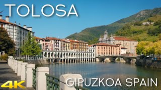 Tiny Tour  Tolosa Spain  A colorful medieval town on the bank of River Oria 2019 Autumn [upl. by Letnahc]