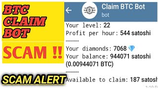 BTC CLAIM OR CLAIMER BOT LEGIT OR SCAM। BTC CLAIMER BOT PAYMENT PROOF [upl. by Hussar]