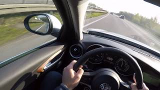 2017 Alfa Romeo Giulia Veloce 20 Turbo 16V POV Drive Fahrbericht Review [upl. by Tlevesor]