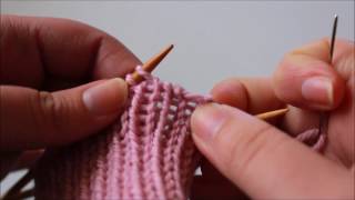 Invisible Ribbed Bind Off for 1x1 Knit Ribbing [upl. by Jair399]