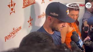 Alex Bregman Talks Houston Astros Season Coming to an End His Impending Free Agency [upl. by Jonis]