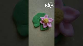 waterlily making by clay clayart short [upl. by Auof]