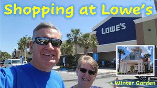 Shopping at Lowes  Winter Garden Orlando Florida [upl. by Aneis]