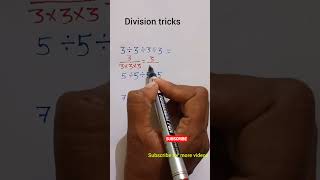 Division tricks easy way to division maths classes mathstricks viral reelsshortsmathematics [upl. by Aldin]