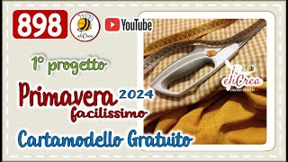 ❤️ 898  primo progetto PRIMAVERA 2024 elicreaCUCITO CUCITO CREATIVO  presine tulipano [upl. by Ahsemed322]