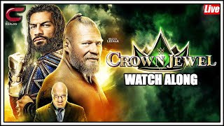 BROCK LESNAR VS ROMAN REIGNS WWE Crown Jewel 2021 Live Stream Watch Along [upl. by Ob538]