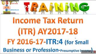 ITR 4 filing 201718 [upl. by Nimesh330]