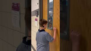 How to knock on the door and enter the classroom [upl. by Ellenahc]