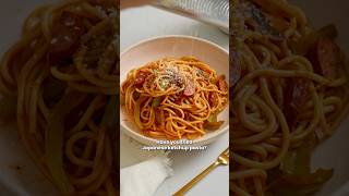 Japanese Ketchup Pasta 🤯🤤 easyrecipe [upl. by Lielos363]