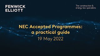 NEC Accepted Programmes a practical guide [upl. by Nellaf]