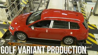 Volkswagen Golf Variant Production [upl. by Atnek]