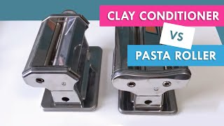 Sculpey CLAY CONDITIONING MACHINE vs PASTA ROLLER Which is best [upl. by Euqinotna]