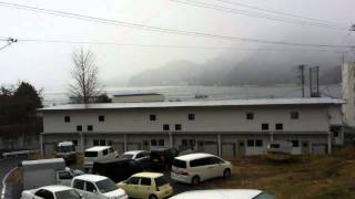 Tsunami Onagawa 110311 part 1 [upl. by Aisanahta932]