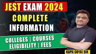 JEST 2024 physics Exam  Complete information  Participating institutes  Eligibility  Ninjaprep [upl. by Eleumas]