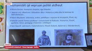 e Mesimi Klasa 7  7017 Histori  Humanistët shqiptarë [upl. by Notsreik]