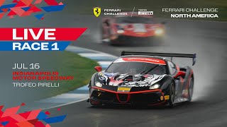 Ferrari Challenge North America Trofeo Pirelli  Indianapolis Race 1 [upl. by Zantos]