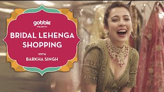 Lehenga Shopping For Team Bride With BarkhaSingh  Shaadi Shopping  Chandni Chowk Bazaar Travels [upl. by Olaznog]