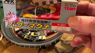 HO Slot Car Track  AFX Giant Raceway  Christmas Cars [upl. by Kilroy554]