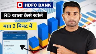 How to Open HDFC Recurring Deposit Account Online  2024  Is RD Safe In HDFC Bank [upl. by Ellives]