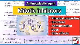 mitotic inhibitors  physical properties  structure  uses  side effectsrelatechemistry21 [upl. by Aihtak]