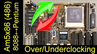 OverUnderclocking the Am5x86 AMD 486 Insane results IBMXT8088 to Pentium Performance Levels [upl. by Aisel]