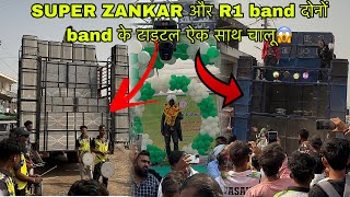 SUPER ZANKAR और R1 BAND दोनों band का टाइटल song ऐक साथ चालू😱🤩At Newtrang [upl. by Kraska]