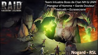 RAID  SHADOW LEGENDS  TUTORIEL BOSS DE CLAN NM  UNM INTUABLE  DIFFERENTES COMBINAISONS [upl. by Enerual906]