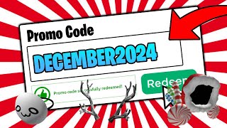 10 NEW CODES 2024 ROBLOX PROMO CODES FOR FREE ITEMS WORKING DECEMBER🥶😱 [upl. by Aener]