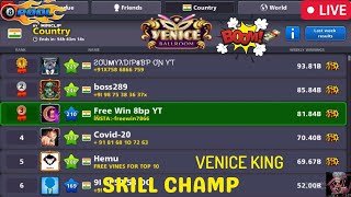 8 Ball Pool  Live Road To Complete Venice Trophy 🏆 3000Points 150m Gameplay Skill Champ Denial 👑 [upl. by Theodoric]