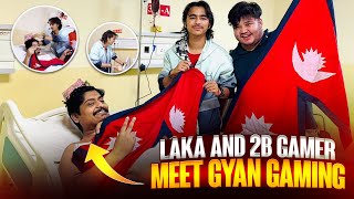 Laka Gamer And 2B Gamer Meet Gyan Gaming For First Time Surpise Visit From Nepal [upl. by Aggy]