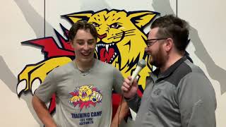 Preseason Postgame w Moncton Wildcats Easton Schlender [upl. by Unhsiv992]