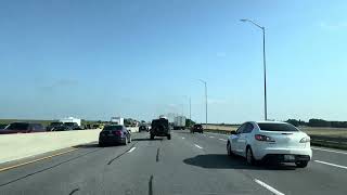 4K driving from Barrie to Toronto in highway 400 [upl. by Arten]