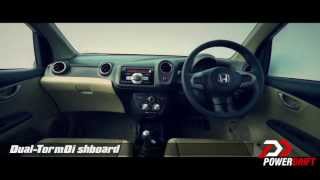 Honda Amaze Interior  PowerDrift [upl. by Althee]