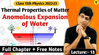 Anomalous Expansion of Water Class 11 Physics Hindi Thermal Properties of Matter  Nitin Sir [upl. by Nauq243]