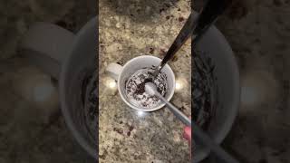 How to make the best tasting Oreo mug cake shorts cooking dessert [upl. by Ednutabab]