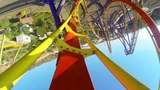 Nitro Roller Coaster POV Adlabs Imagica BampM Floorless Coaster [upl. by Janaye901]