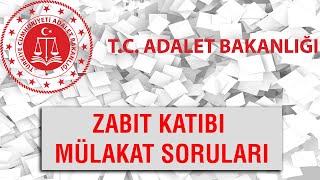 ZABIT KATİBİ MÜLAKAT SORULARİ [upl. by Hallie211]