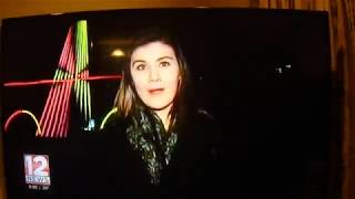 WBNG TV 12 News at my house for our Christmas light display [upl. by Farika]