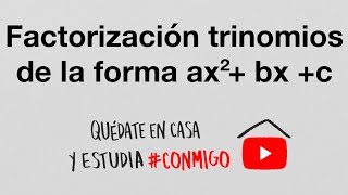 Factorizar trinomios de la forma ax²bxc aspa simple [upl. by Cacia]