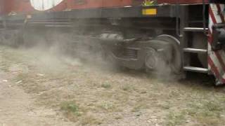 ALCo 6454 de ALL patinando slipping en San Justo 141209MPG [upl. by Leahkim]