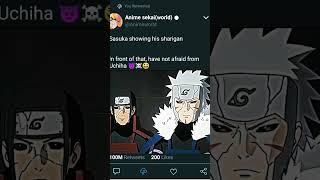 Sasuka shocked 😆tobirama rocked ☠️☠️ naruto anime edits trending sasuke tobirama [upl. by Ahsinauj]