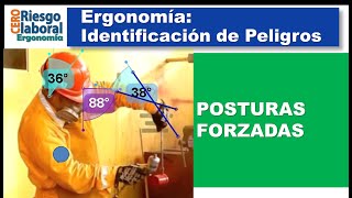 ERGONOMÍA  Identificación de Peligros Ergonómicos POSTURAS FORZADAS [upl. by Nira]