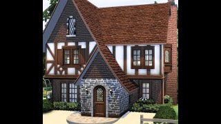 Sims 4 Windenburg Small Tudor  NO CC  Cozy Family Home [upl. by Simson966]